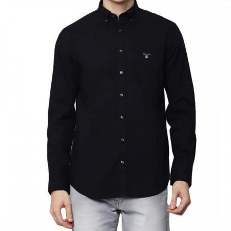 gant shirt big size - أسود